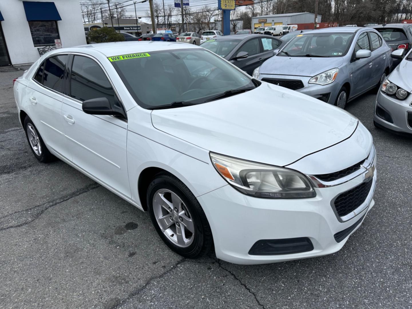 2015 WHITE Chevrolet Malibu LS (1G11B5SL1FU) with an 2.5L L4 DOHC 16V engine, 6-Speed Automatic transmission, located at 1254 Manheim Pike, Lancaster, PA, 17601, (717) 393-9133, 40.062870, -76.323273 - Photo#2